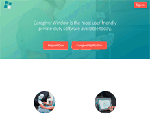 Tablet Screenshot of caregiverwindow.com